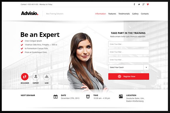 Landing page: что влияет на эффективность Пример landing page