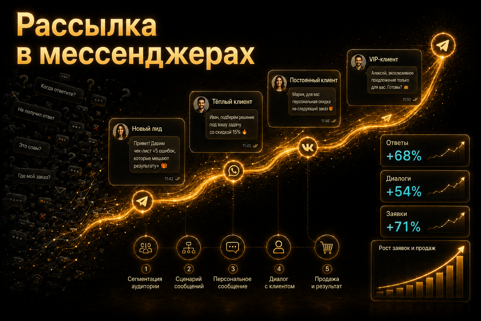 Кейсы рассылок в мессенджерах
