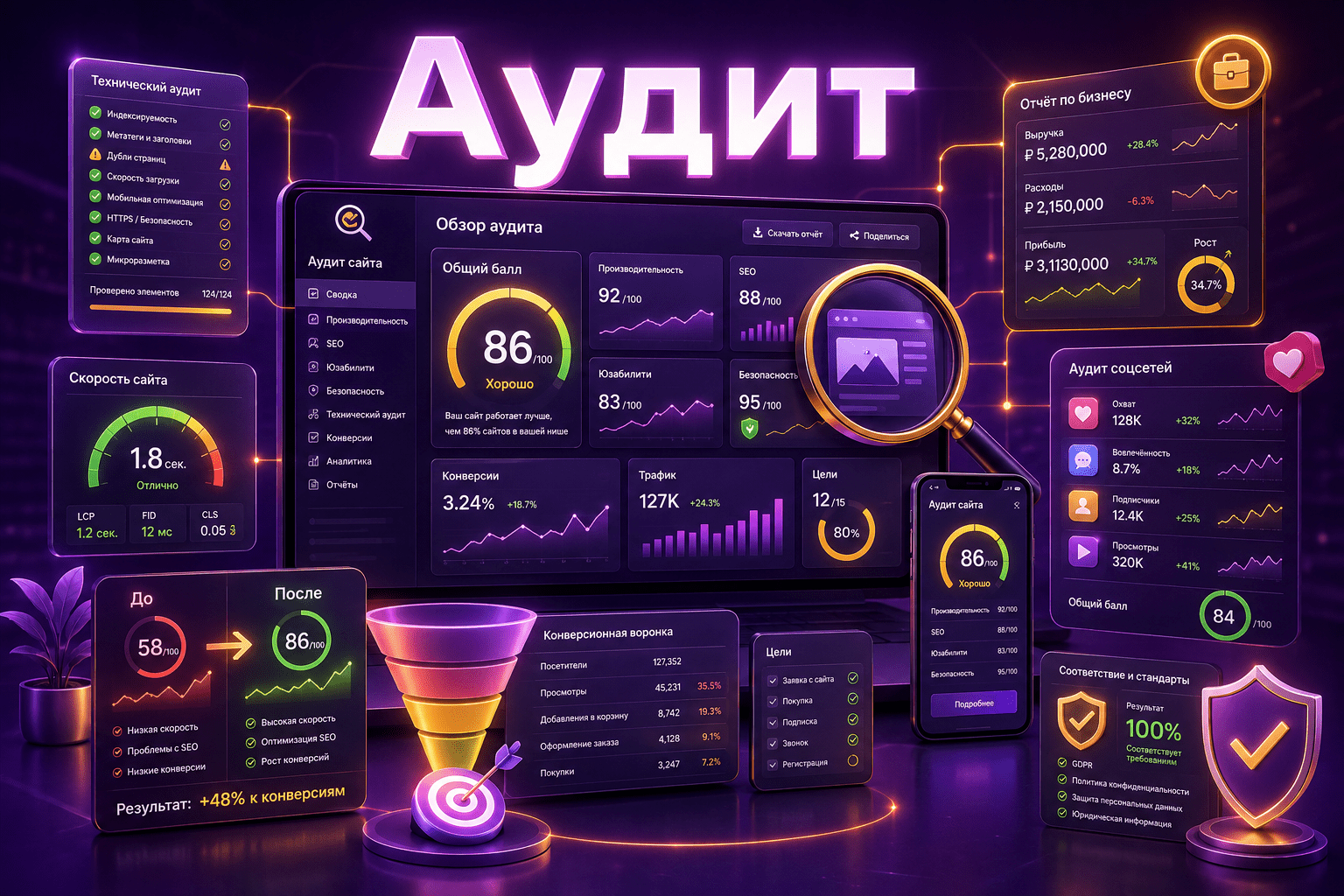 Аудиты сайтов и маркетинга VozniNet