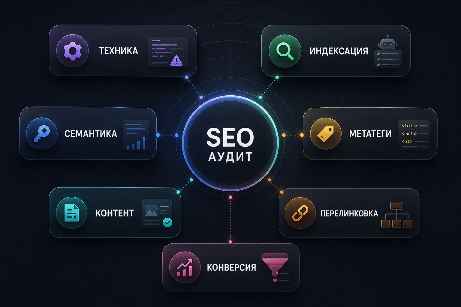 Что проверяют во время SEO-аудита: техника, индексация, семантика, контент и перелинковка