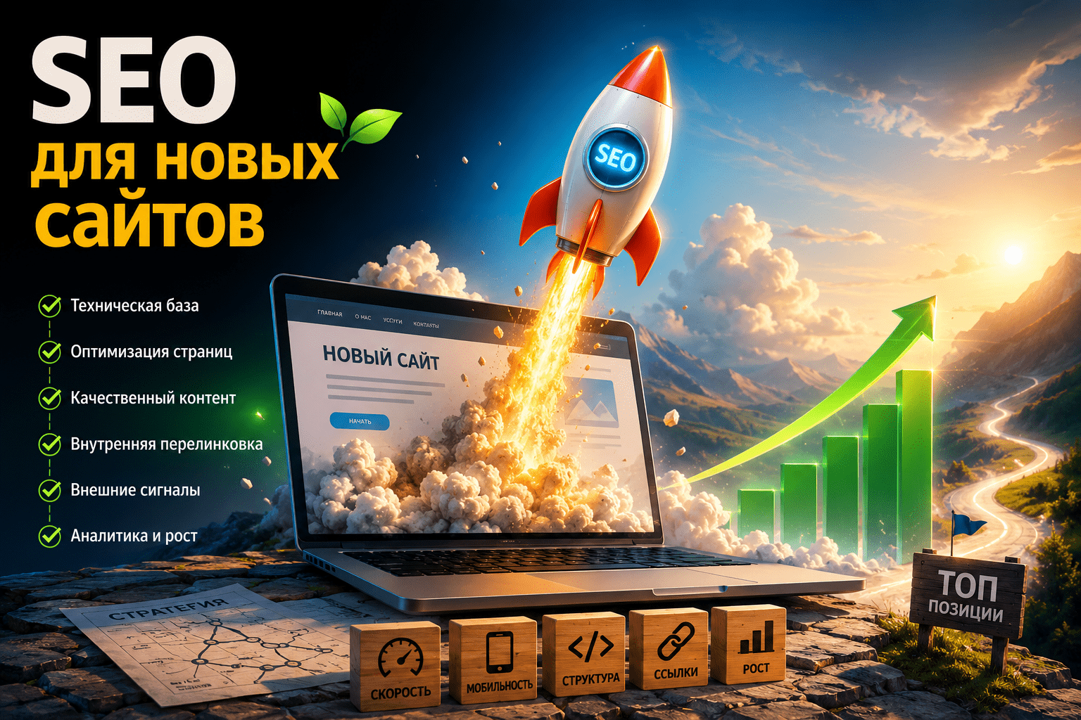 Кейсы SEO-продвижения новых сайтов