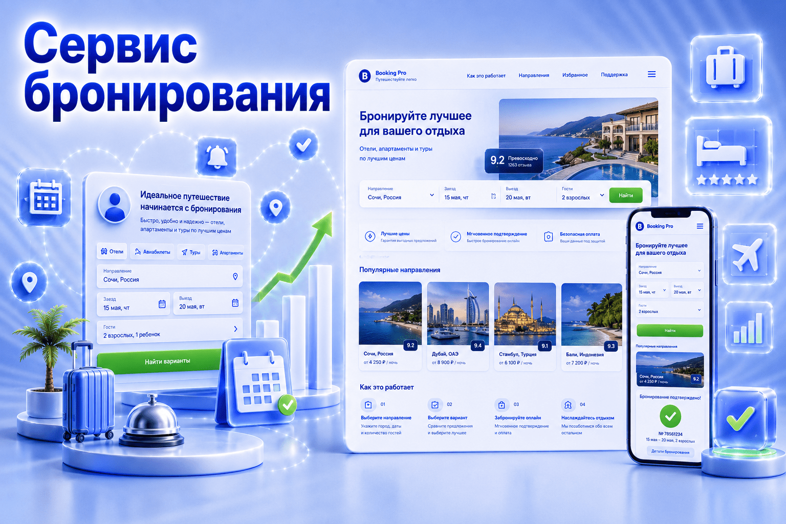 Кейсы создания сервисов бронирования VozniNet