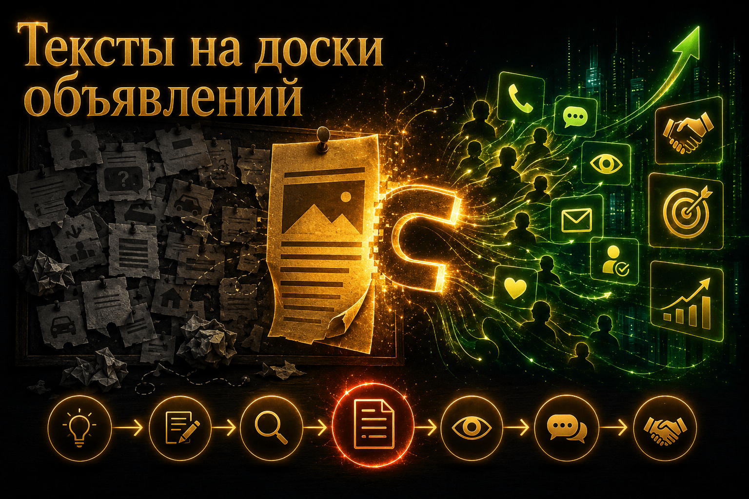 Кейсы создания текстов для досок объявлений