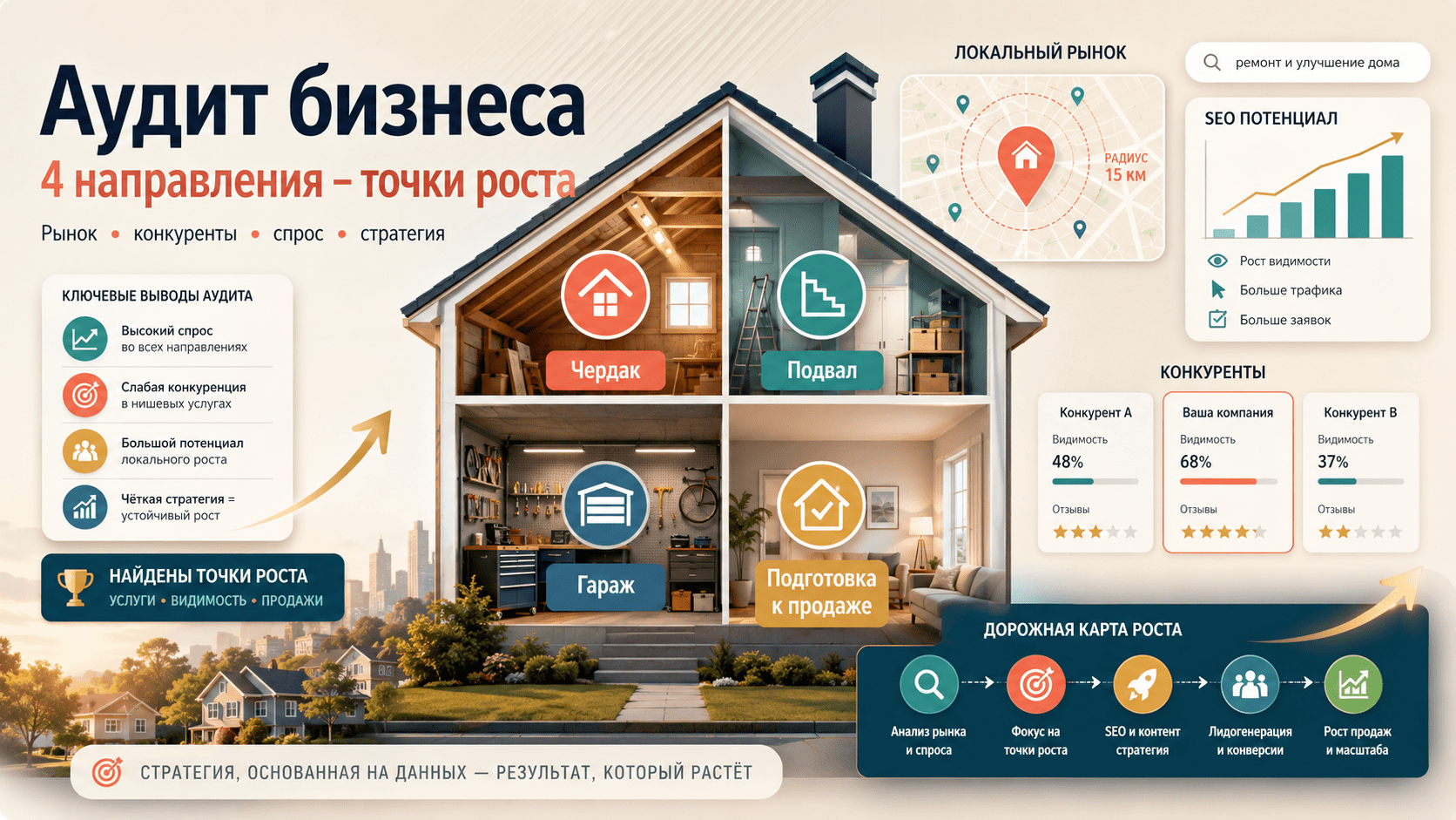 Кейс аудита бизнеса HouseMakeUp – анализ рынка, конкурентов и точек роста