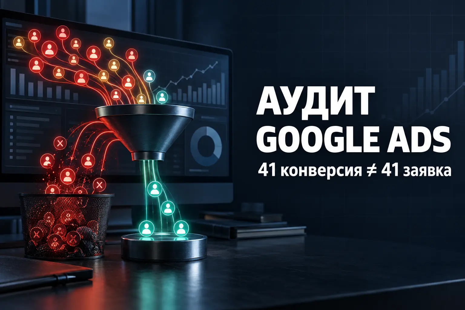 Аудит Google Ads – 41 конверсия и 9 реальных заявок Кейс аудита Google Ads интернет-магазина